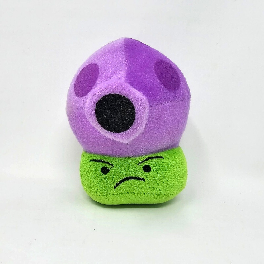 Plants vs Zombies PvZ Purple Mushroom 6" Inch Stuffed Plush‎ Toy No Tags